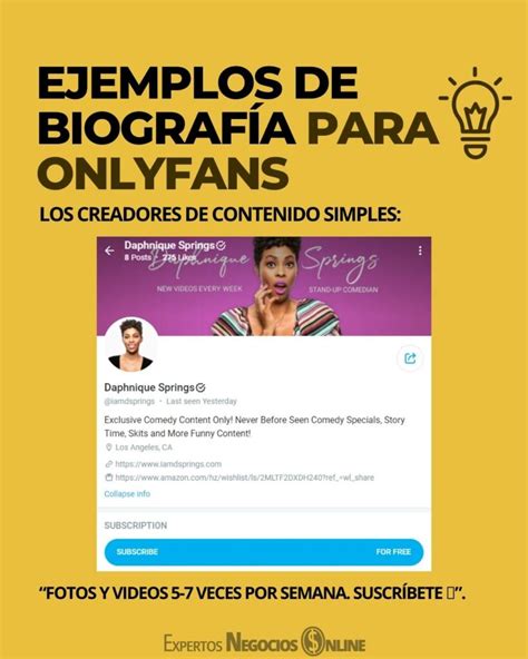 que poner en la biografía de onlyfans|Crear una BIOGRAFÍA para ONLYFANS atractiva